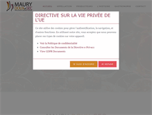 Tablet Screenshot of maury-aop.fr